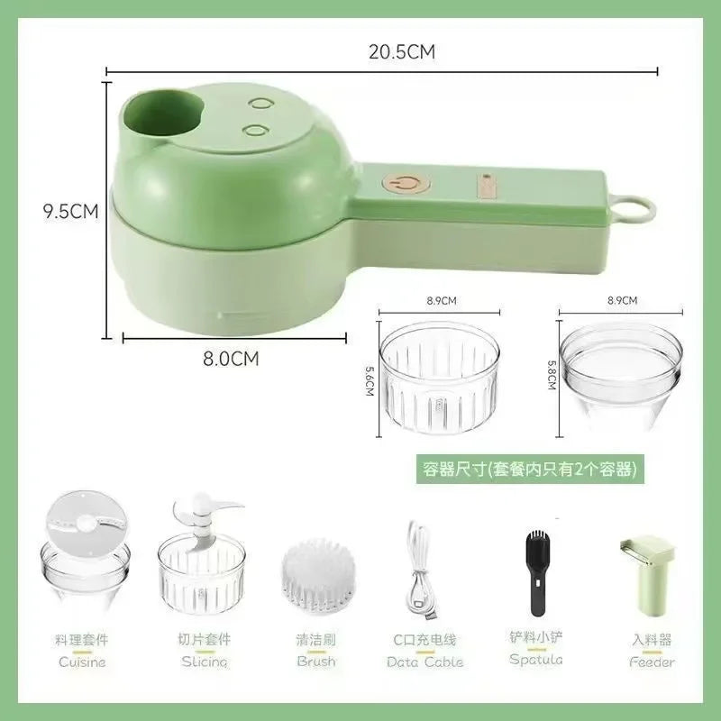 Versatile Handheld Electric Food Chopper – The Ultimate Kitchen Tool for Quick and Easy Veggie Prep