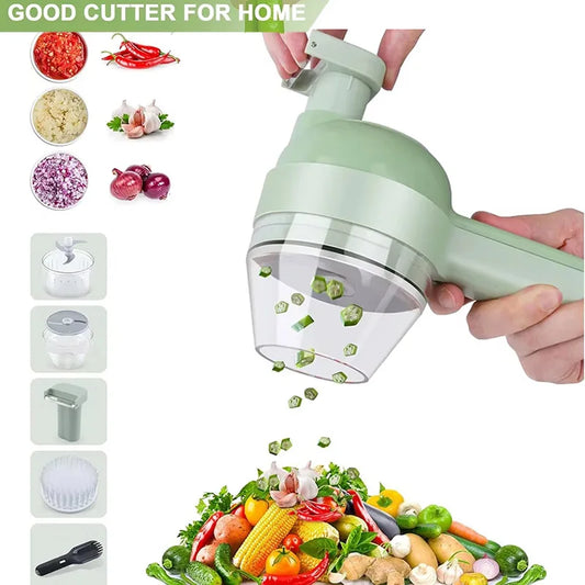 Versatile Handheld Electric Food Chopper – The Ultimate Kitchen Tool for Quick and Easy Veggie Prep